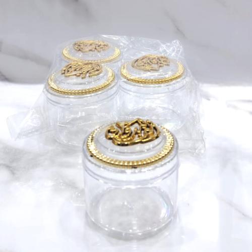 مجموعة 12 من علب التعبئة دائري الشكل مع غطاء وعبار...