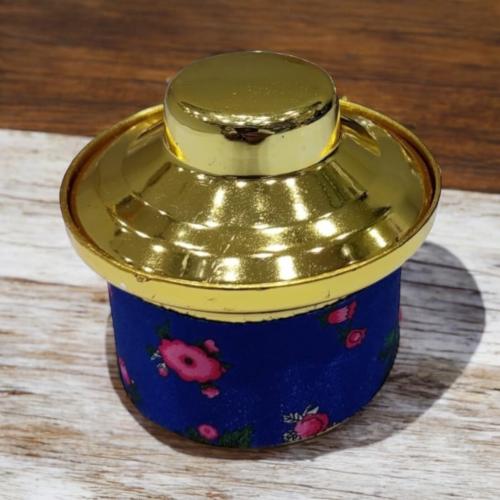 مجموعة من 12 قطعة من قدور التوزيعات بغطاء ذهبي بال...