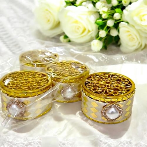 مجموعة من 12 قطعة من علب التعبئة بتصميم دائري انيق