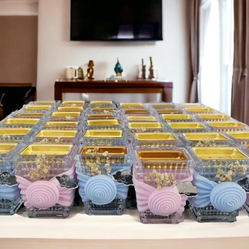 مجموعة 48 قطعه من توزيعات مباخر كريستال بالتنسيق ا...