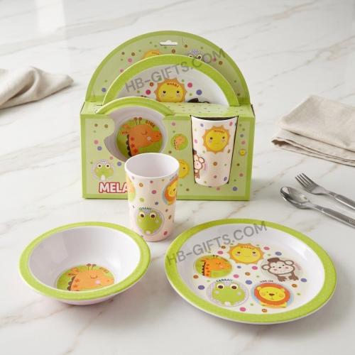 مجموعة (12) من طقم ادوات طعام للاطفال مكون من 3 قط...