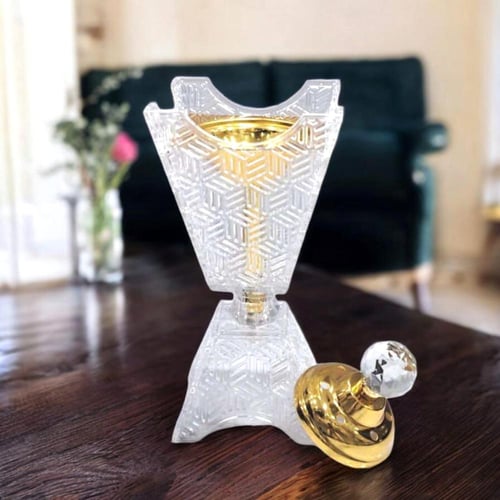 مباخر اكريليك (12 قطعة) بتصميم فريد وغطاء لامع من...