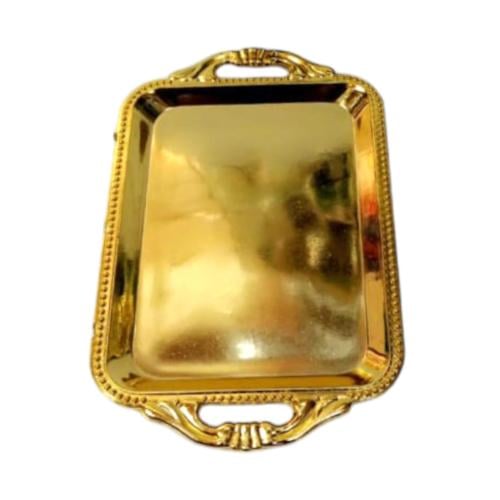 Mini elegant plates for distributions (12 pieces) gold color