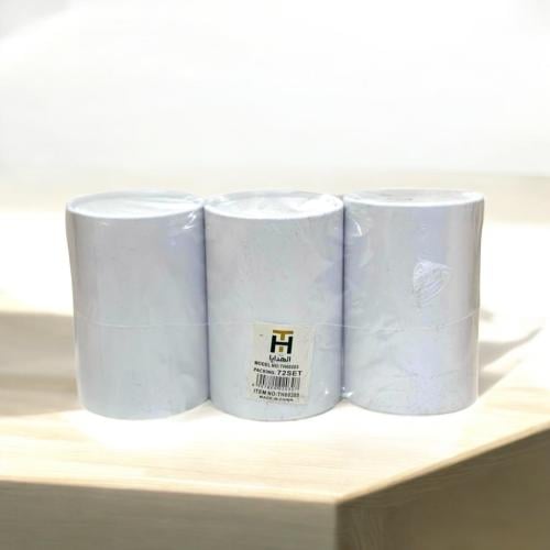 مجموعة (12) من علب المناديل مصممة بشكل اسطواني