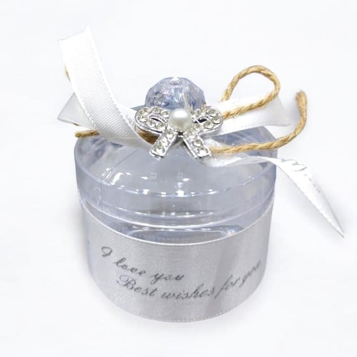 مجموعة (12) من علب توزيعات انيقة بتصميم دائري