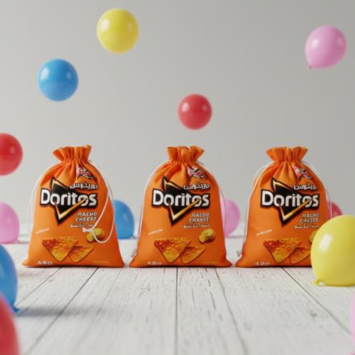 مجموعة (12) من اكياس توزيعات قماشية (Doritos) لهدا...