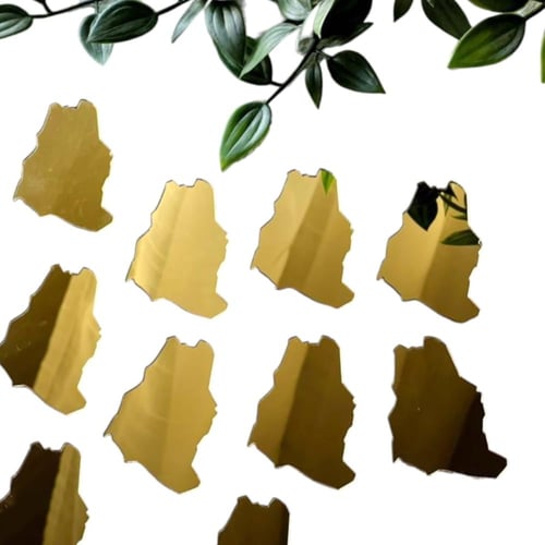 مجموعة 12 من لواصق ذاتية بتصميم خريطة المملكة من ا...