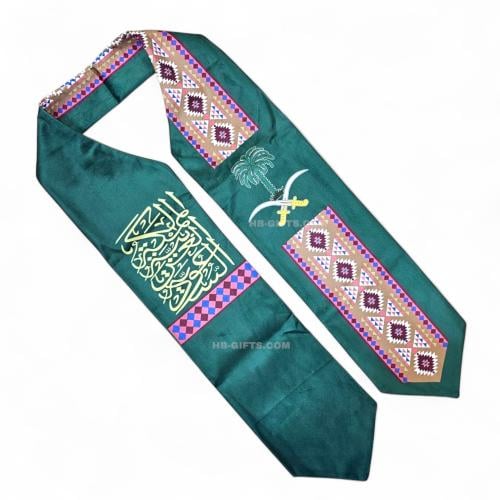 مجموعة (12) من وشاحات قطيفة مطرزة ومصممة بتصميم مس...