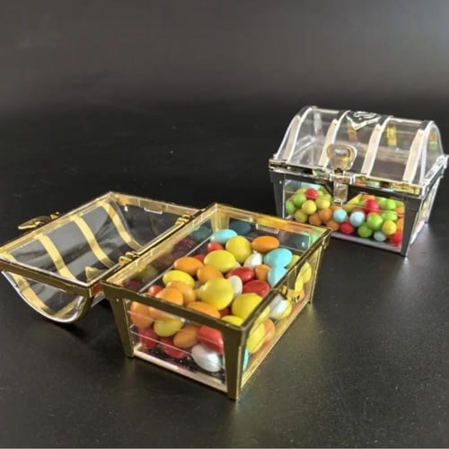 مجموعة من 12 قطعة من العلب الاكريليك الشفافة بشكل...