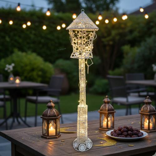 مصابيح اضاءة رمضانية مصممة للمساحات الخارجية والتج...
