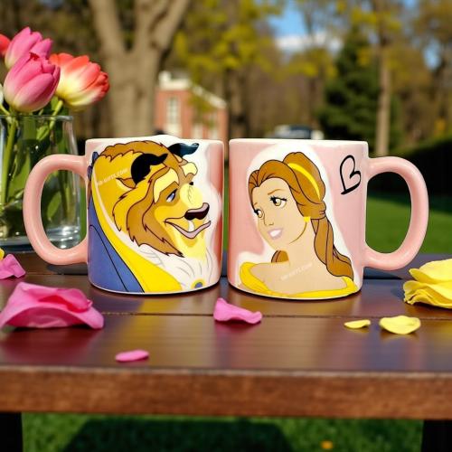 مجموعة (12) من اكواب سيراميك ثنائية بتصميم مستوحى...