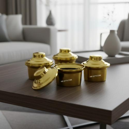 مجموعة من (12) قطعة من قدور التوزيعات للمناسبات مص...