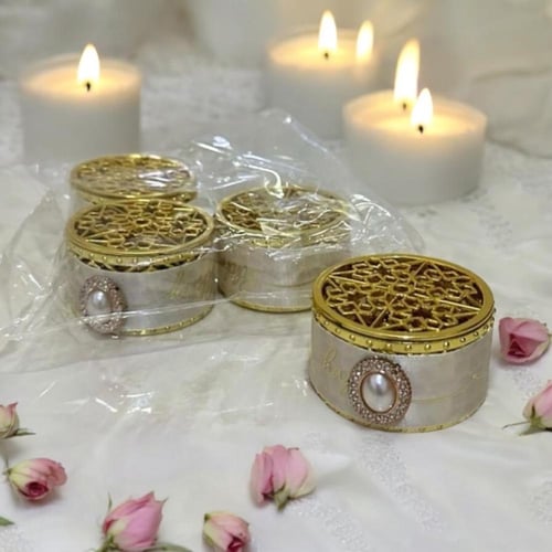 مجموعة من 12 قطعة من علب التعبئة بتصميم دائري انيق