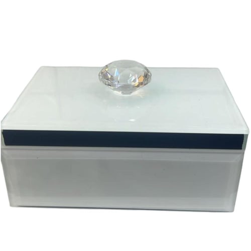 مجموعة 12 من صندوق المجوهرات بتصميم أنيق لون ابيض