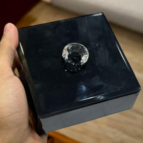 صندوق مجوهرات (12قطعة) على شكل مربع بمرآه عاكسه لو...