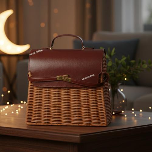 حقيبه خوص انيقة لتقديم الهدايا والتوزيعات - علب هد...