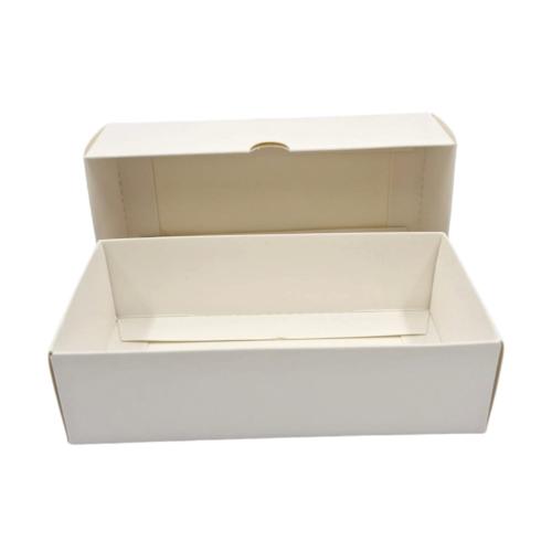 مجموعة 12 من علب توزيعات بشكل مستطيل لون بيج