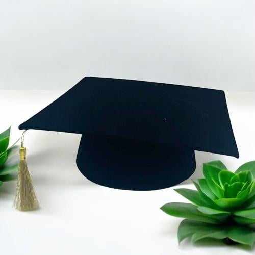 مجموعة من (12) من قبعة تخرج مخمل سادة مقاس كبير