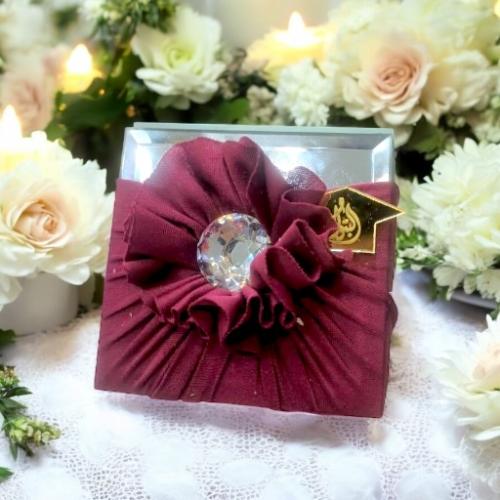 توزيعات من 12 قطعة من صندوق مرايا مجوهرات مربع منس...