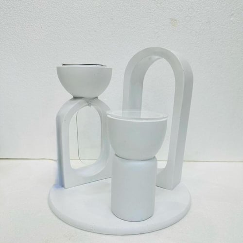 مبخرة عصرية مع قطعة ديكورية مميزة (12 قطعة) باللون...