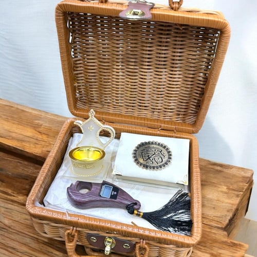 حقيبه خوص انيقة لتقديم الهدايا والتوزيعات - علب هد...