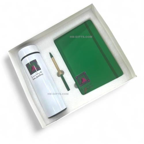 مجموعة (12) من توزيعات مكونة من ( دفتر -قلم-كوب حر...