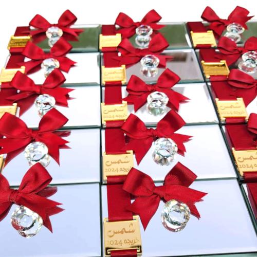 مجموعة 12 قطعه من صندوق المجوهرات منسق بالشرائط مع...