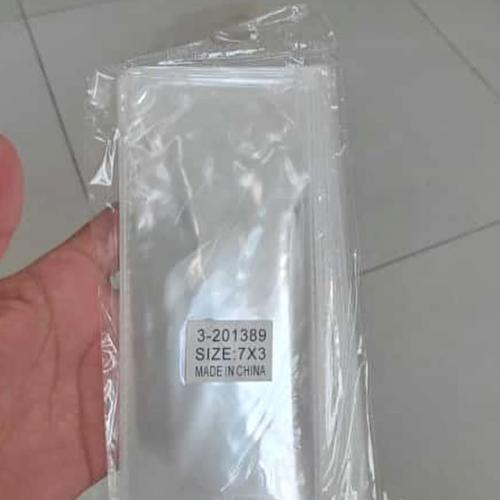 Plastic bags 100 pieces transparent size 3*7 cm se...