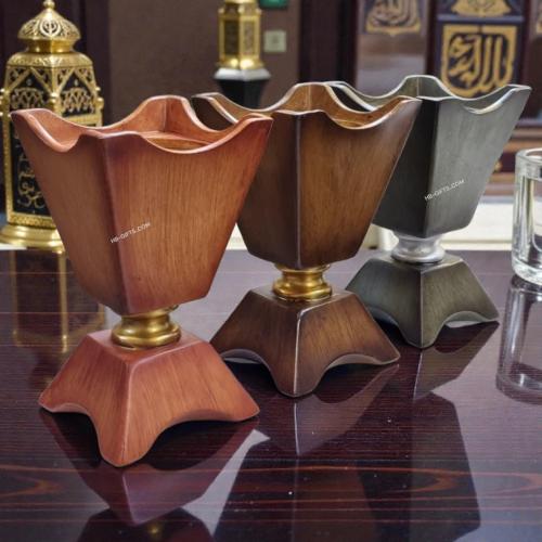 مجموعة (12) من مباخر خشبية بتصميم فخم بثلاث الوان...