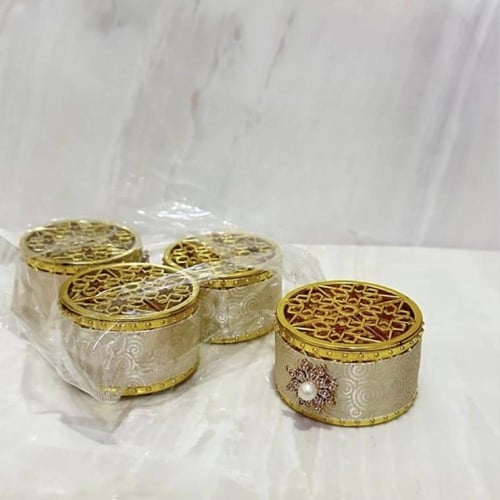 مجموعة من 12 قطعة من علب التعبئة بتصميم دائري انيق