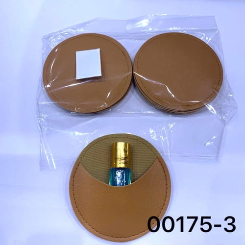 مجموعه 12 من جيوب الجلد الانيقه ساده لون بني بدون...