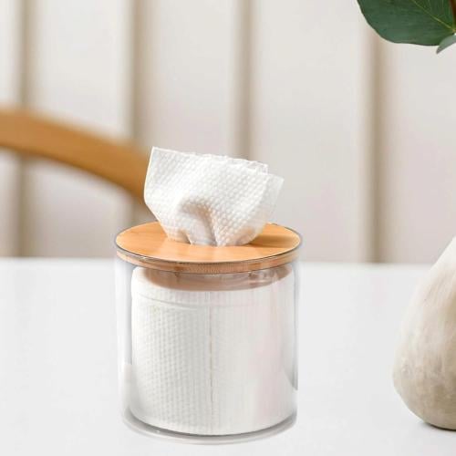 علب مناديل اكريليك (12 قطعة) بتصميم اسطواني الشكل...