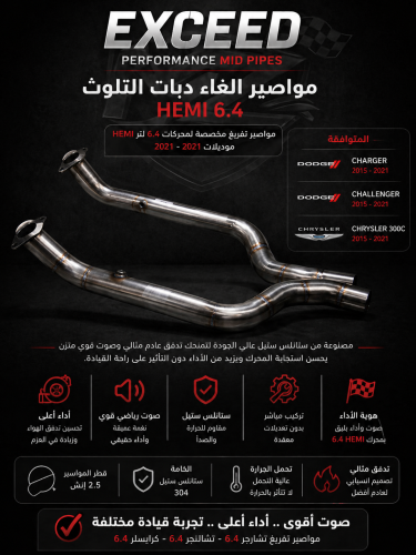 مواصير الغاء دبات التلوث 6.4 HEMI