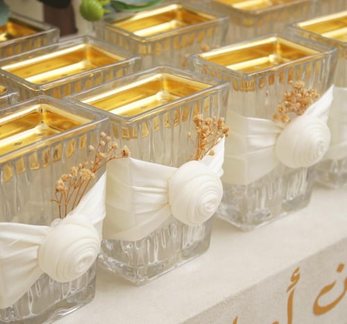 توزيعات مباخر زجاجية (60 حبة)