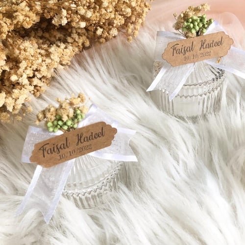 شموع كريستاليه معطره ١٢ قطعه