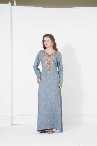 جلابية مخور اماراتي لون رمادي موديل SX5-87