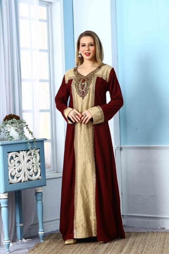 جلابية استقبال لون عودي موديل WS5-128