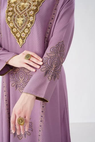 جلابية استقبال لون موف موديل WS6-134