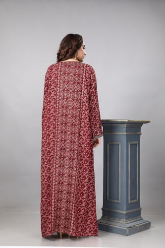 جلابية قطن تطريز على الصدر عودي موديل SQ4-79