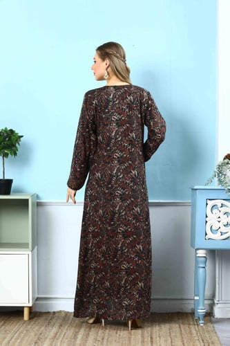 جلابية مخور اماراتي لون زيتي موديل SX5-50