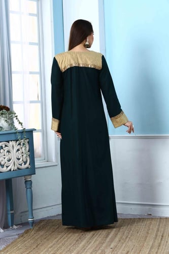 جلابية استقبال لون زيتي موديل WS5-128