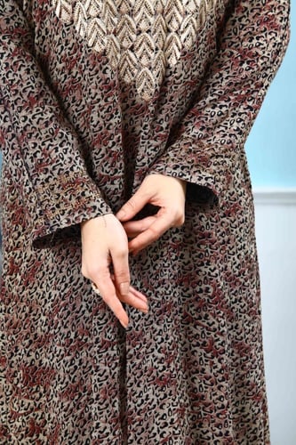 جلابية مخور اماراتي لون واين موديل SX5-51