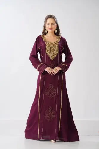 جلابية استقبال لون عودي موديل WS6-148