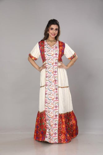 جلابية قرقيعان نسائي لون عودي موديل MM-08