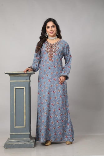 جلابية كشميري لون بحري موديل SQ4-101