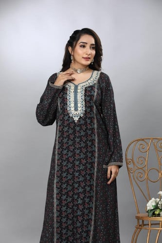 مخور نسائي كشميري لون كحلي موديل SQ4-83