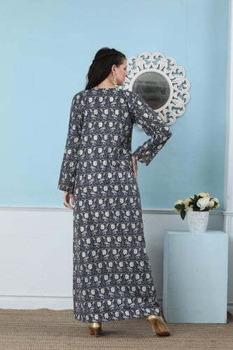 جلابية مخور اماراتي لون كحلي موديل SX5-54