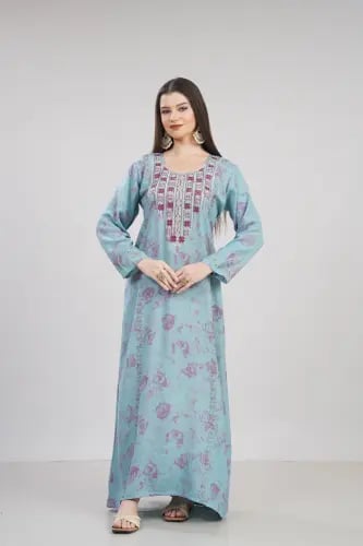 جلابية مخور اماراتي لون سماوي موديل SX6-120