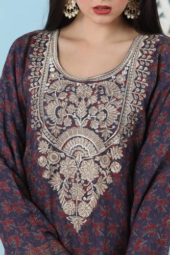 جلابية مخور اماراتي لون موف موديل SX5-55