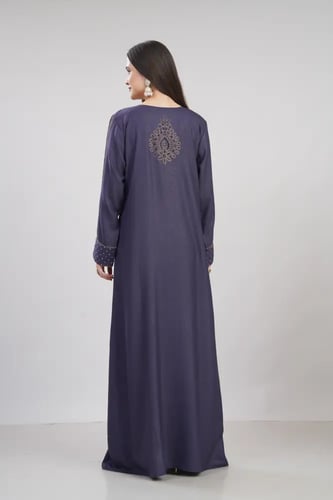 جلابية استقبال لون بنفسجي موديل WS6-142